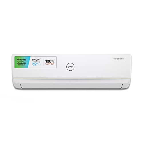 Godrej 1 Ton 3 Star Inverter Split AC (Copper, 2022 model,...