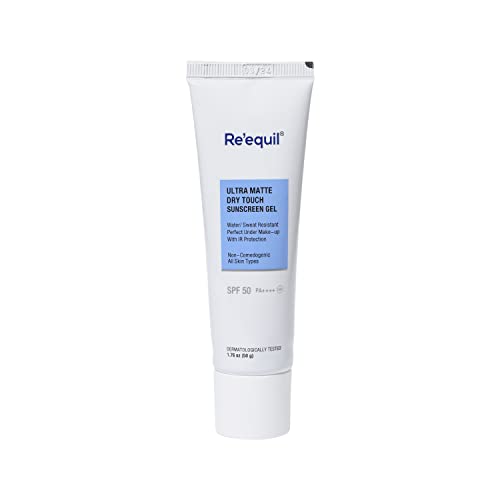 RE' EQUIL Ultra Matte Dry Touch Sunscreen Gel SPF 50 PA++++,...