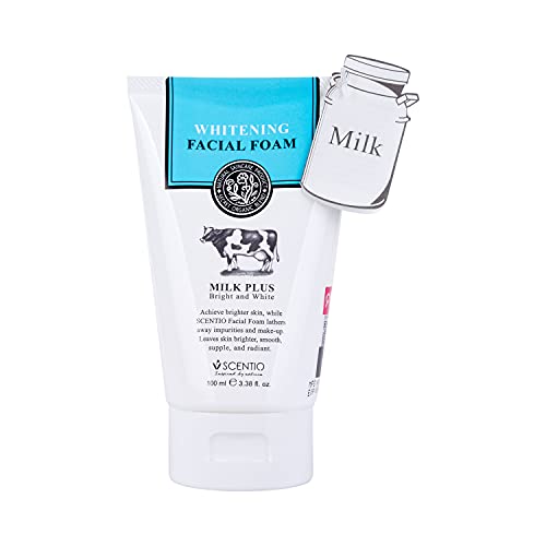 Scentio Whitening Milk Plus Bright & White Facial Foam 100ML...