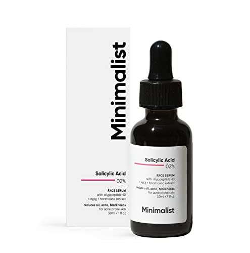 Minimalist 2% Salicylic Acid Serum For Acne, Blackheads &...