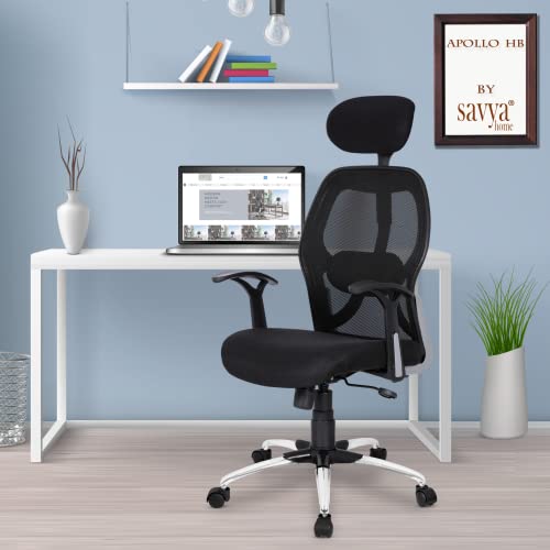 SAVYA HOME® APEX Chairs™ Apollo Chrome Base HIGH Back...