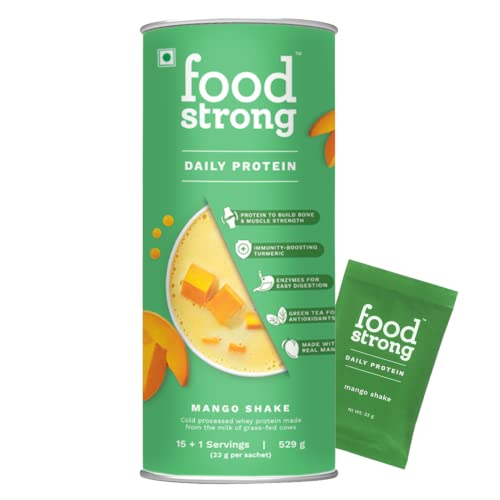Foodstrong Whey Protein Powder, Grass-fed, 100% Whey,Daily...