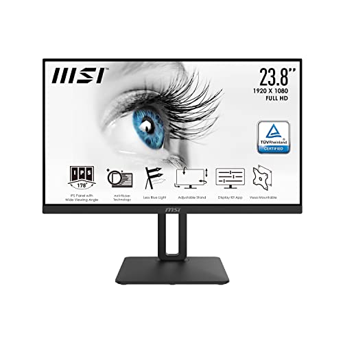 MSI PRO MP242P IPS Monitor - 24 Inch (60.45 cm), Full HD,...