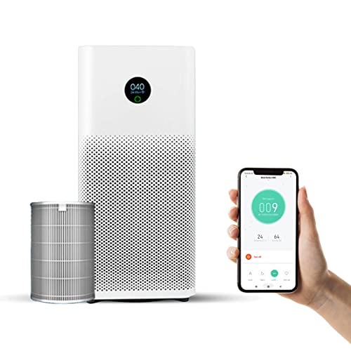 Mi Air Purifier 3 with True HEPA Filter, removes air...