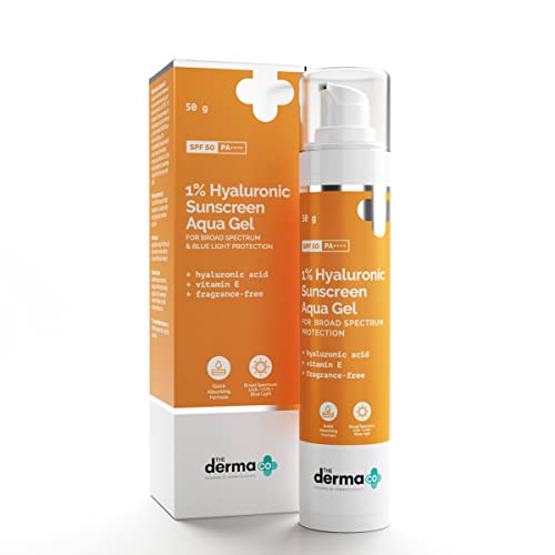 The Derma Co 1% Hyaluronic Sunscreen Aqua Ultra Light Gel...