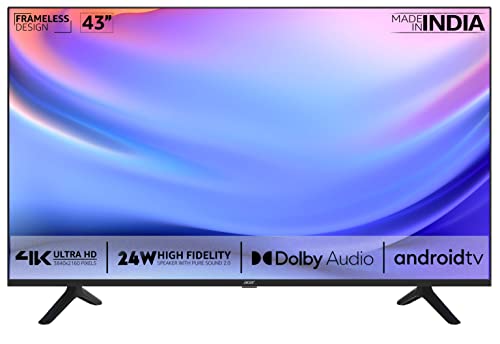 Acer 108 cm (43 inches) Frameless Series 4K Ultra HD Android...