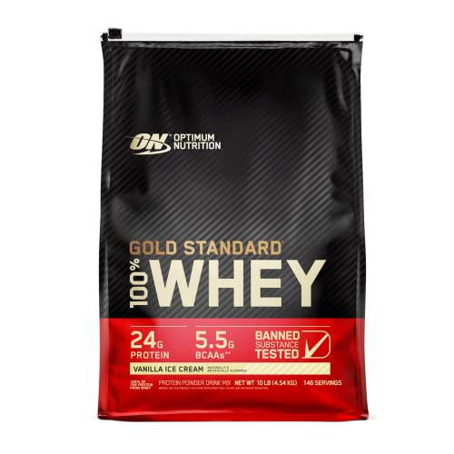 Optimum Nutrition (ON) Gold Standard 100% Whey Protein...