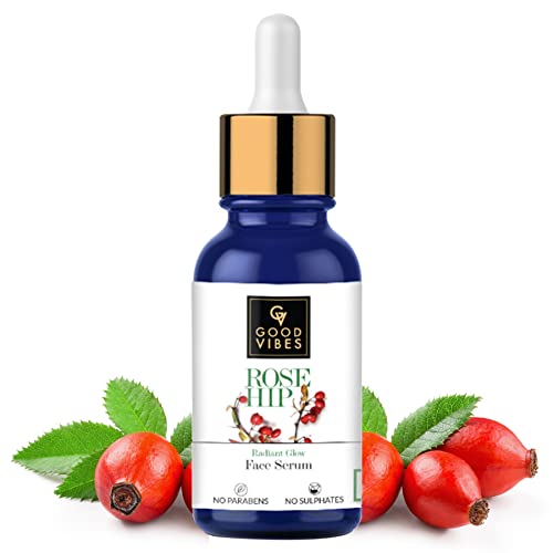 Good Vibes Rose Hip Radiant Glow Face Serum, 10 ml Light...