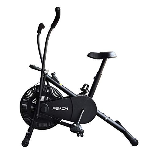 Reach Air Bike Exercise Cycle with Moving Handles &...
