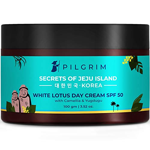 Pilgrim White Lotus Face Cream with SPF 50 PA+++ | White...