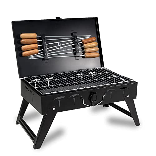 H Hy-tec (Device) HYBB - Traveler Foldable Charcoal Barbeque...