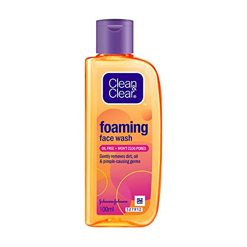 Clean & Clear Foaming Facewash for Oily Skin, Brown, 240ml