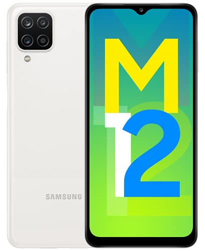 Samsung Galaxy M12 (White,4GB RAM, 64GB Storage) 6000 mAh...