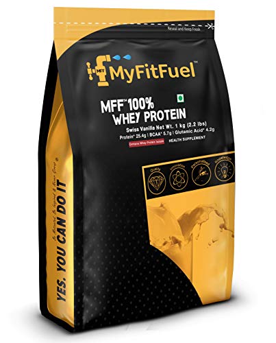 MyFitFuel 100% Whey Protein, 1Kg, 30 Servings (Swiss...