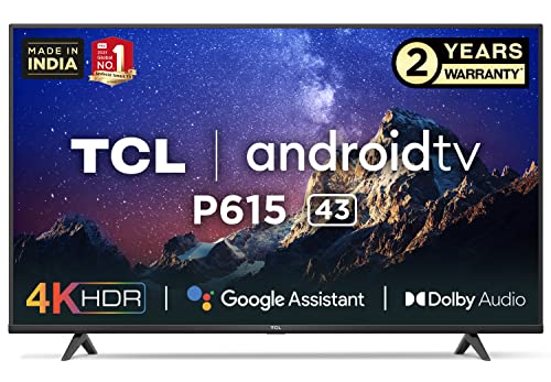 TCL 108 cm (43 inches) 4K Ultra HD Certified Android Smart...
