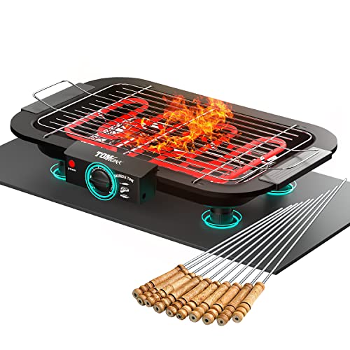 TOMdoxx 2000W Electric Smokeless Portable Adjustable...